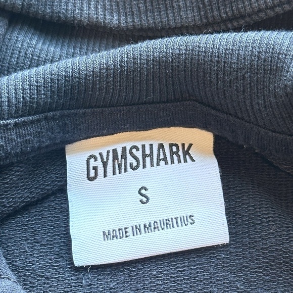 Gymshark Training Cropped Logo Hoodie Black Women’s Small B2A3M - Picture 3 of 3